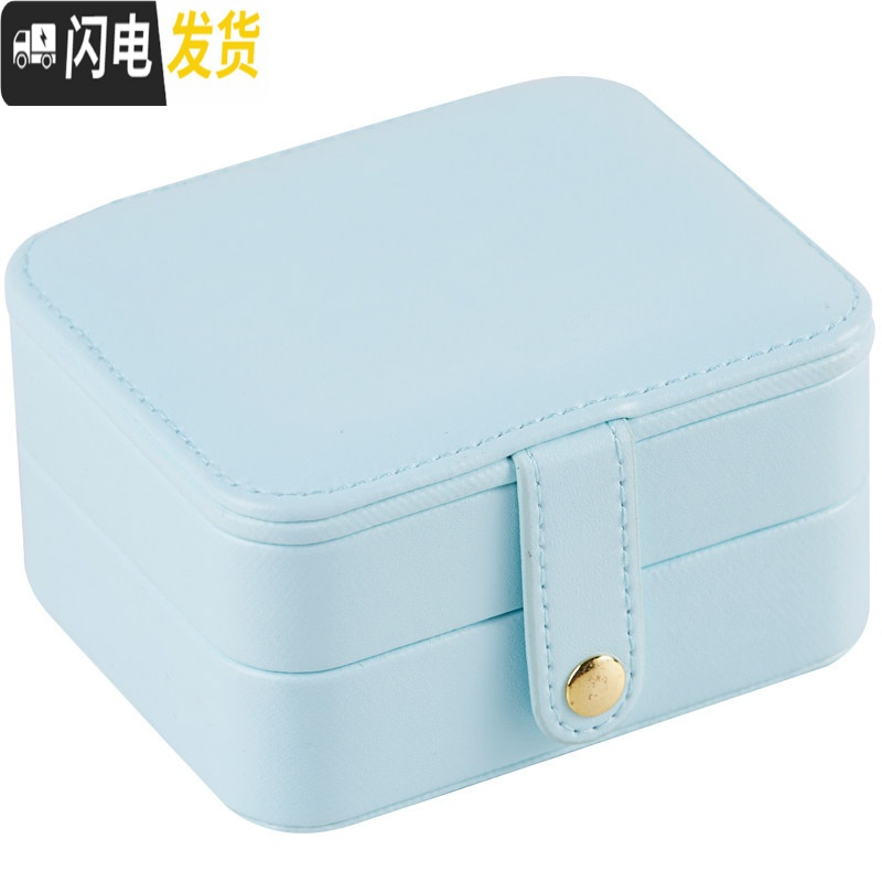 三维工匠便携首饰盒女公主欧式韩国迷你珠宝耳环耳钉手饰品收纳盒子高清大图