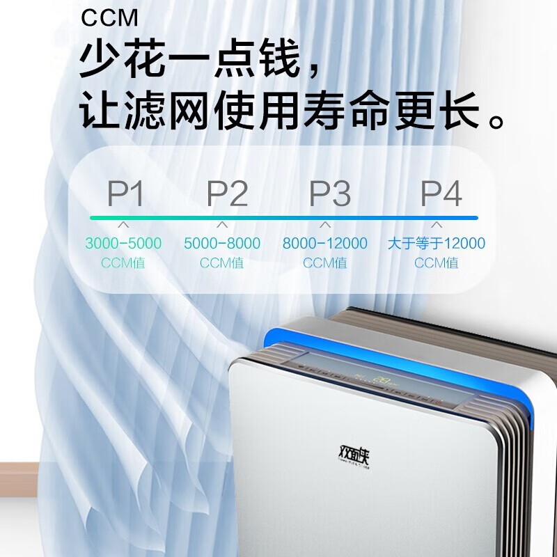 Yadu亚都空气净化器除甲醛雾霾除尘除过敏源智控双芯净化器KJ500G-S5 KJ500G-S5