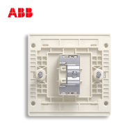 ABB开关插座 轩致无框 雅典白色 一位宽频卫星电视插座AF303