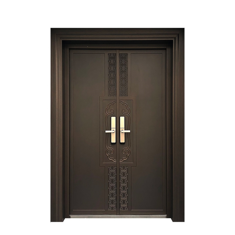 古达定制别墅大门双开门铸铝门进户门盗门家用对开子母门入户门定制