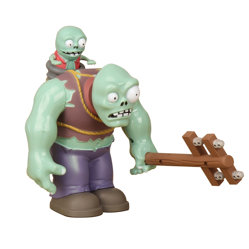 植物大战僵尸2搪胶公仔向日葵创意卡通游戏儿童玩偶弹射玩具巨人僵尸