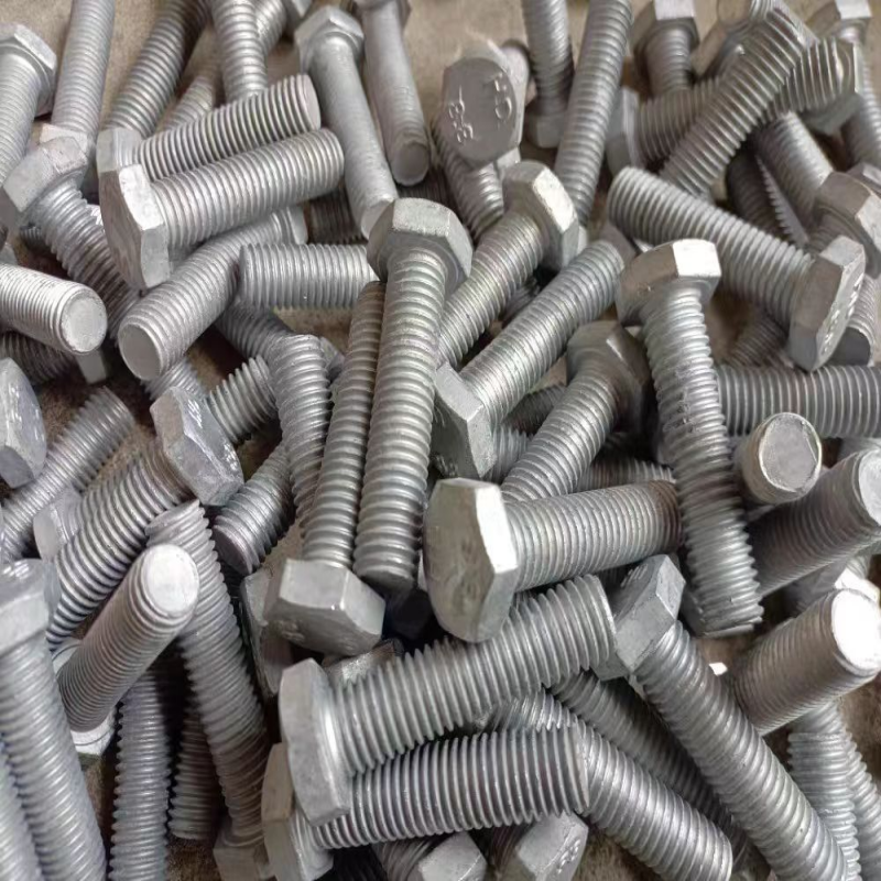 WJ M16*125mm 热镀锌穿钉带螺帽套高清大图