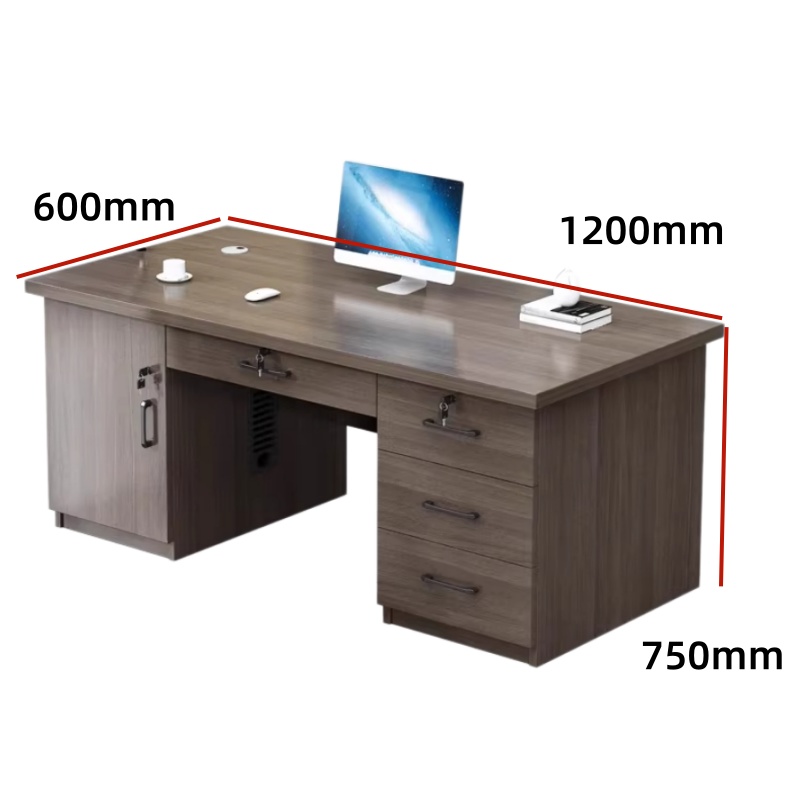 伊洛源 办公桌财务桌 抽屉款1200*600*750mm张