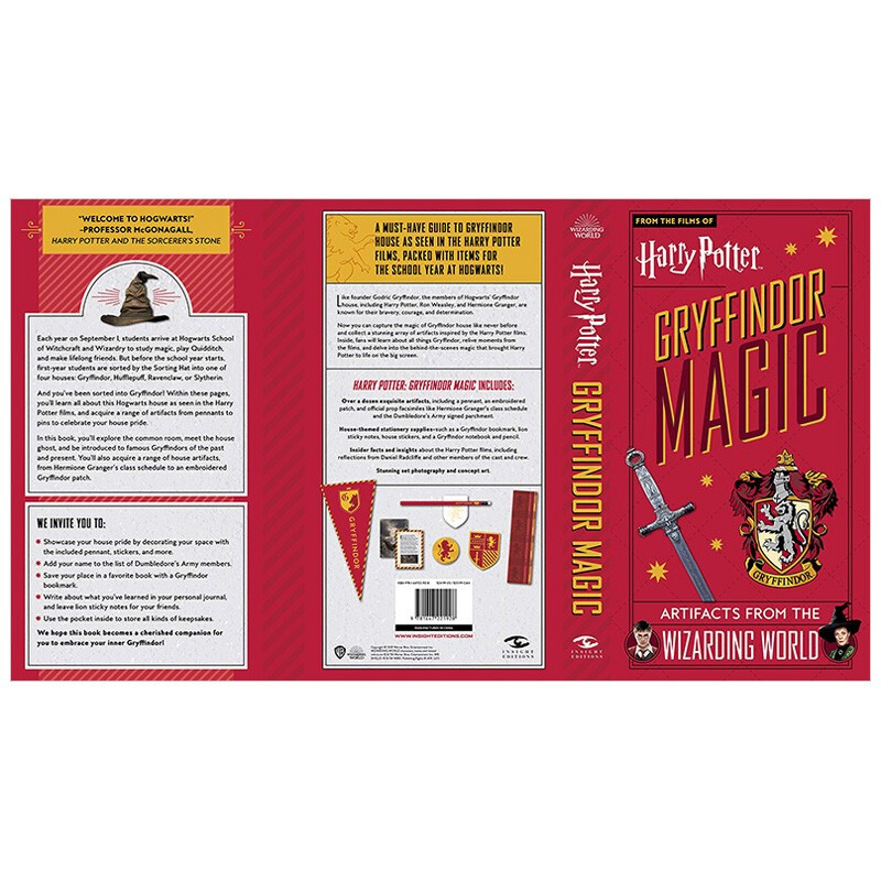 [正版]哈利波特格兰芬多学院魔法宝箱 魔法道具折叠书 英文原版 Harry Potter Gryffindor Mag高清大图