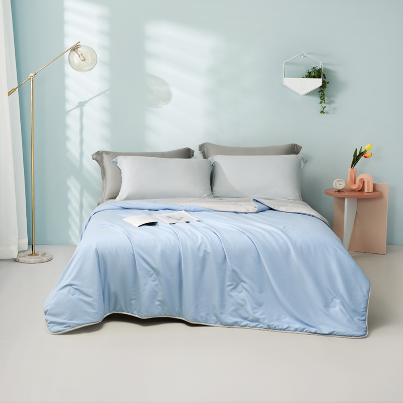罗莱双人四季蚕丝被200×230cm绗缝轻盈保暖设计