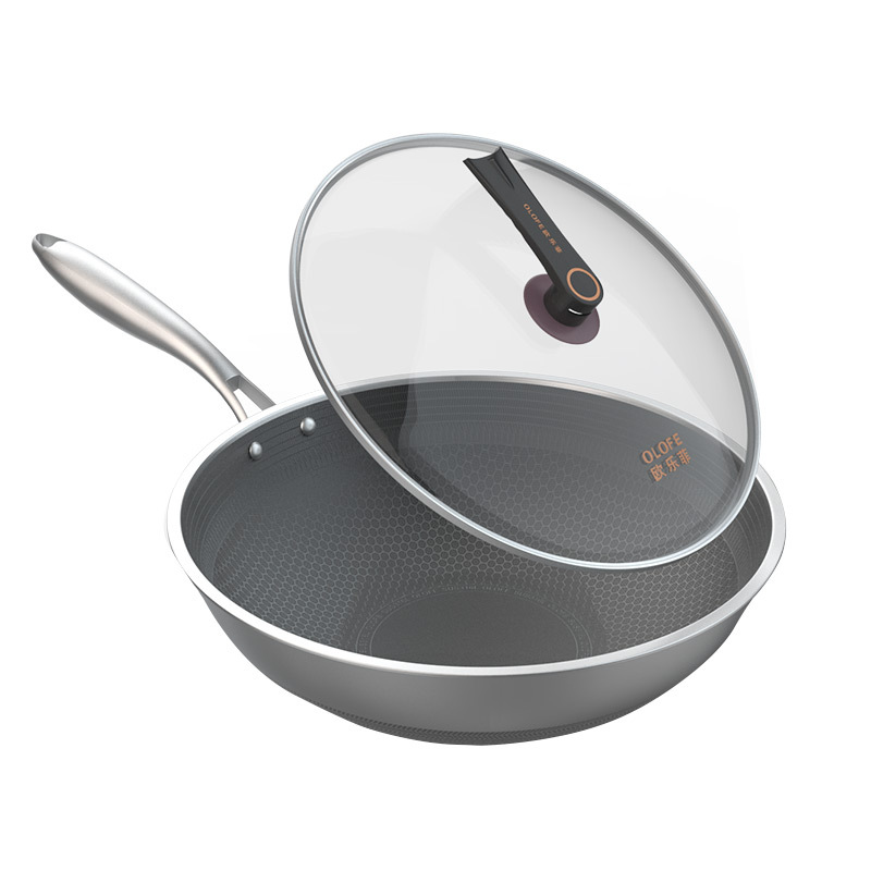 欧乐菲(olofe)炒锅olo30b1 欧乐菲米力士蜂巢双面屏