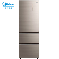 美的（Midea）325升风冷无霜冰箱 对开门家用一级变频 节能静音多门除味电冰箱 BCD-325WTGPM 凌波金