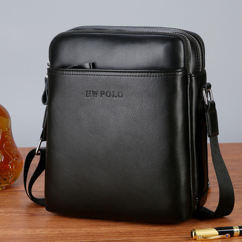 派尼美特男士包包单肩斜挎包小斜跨真皮头层牛皮休闲背包商务挂包2020