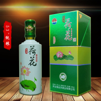 荷花酒贵州白酒53度酱香型纯粮食原浆坤沙老酒陈年窖藏500ml礼盒装