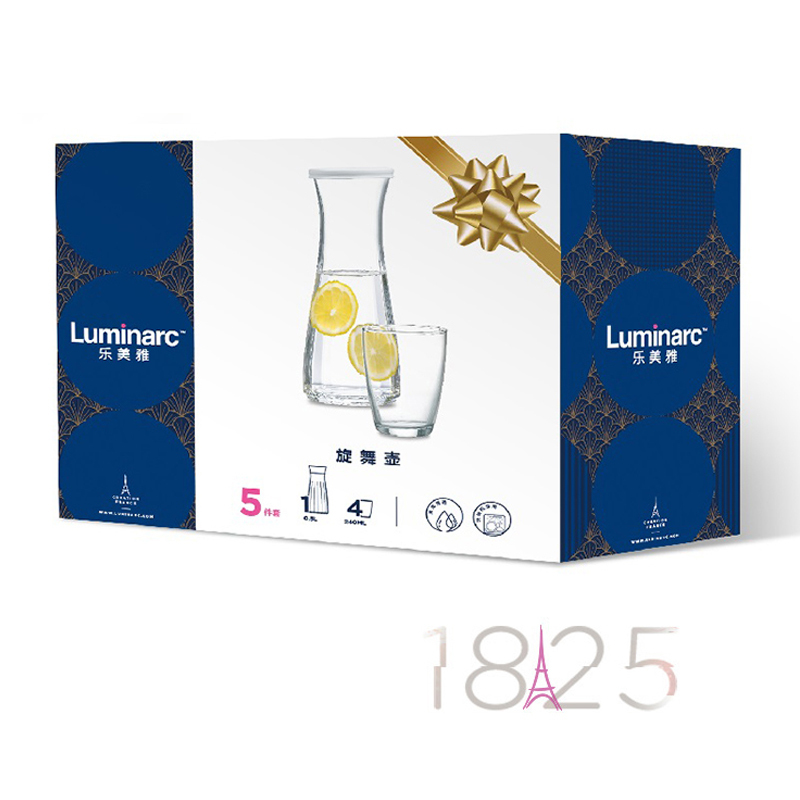 乐美雅(Luminarc) L7509旋舞壶水具5件套