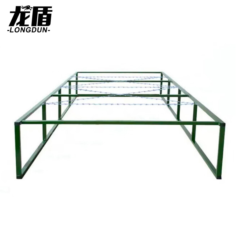 龙盾移动式高低桩网 匍匐前进障碍器材 高60cm 含刺绳 高姿10m