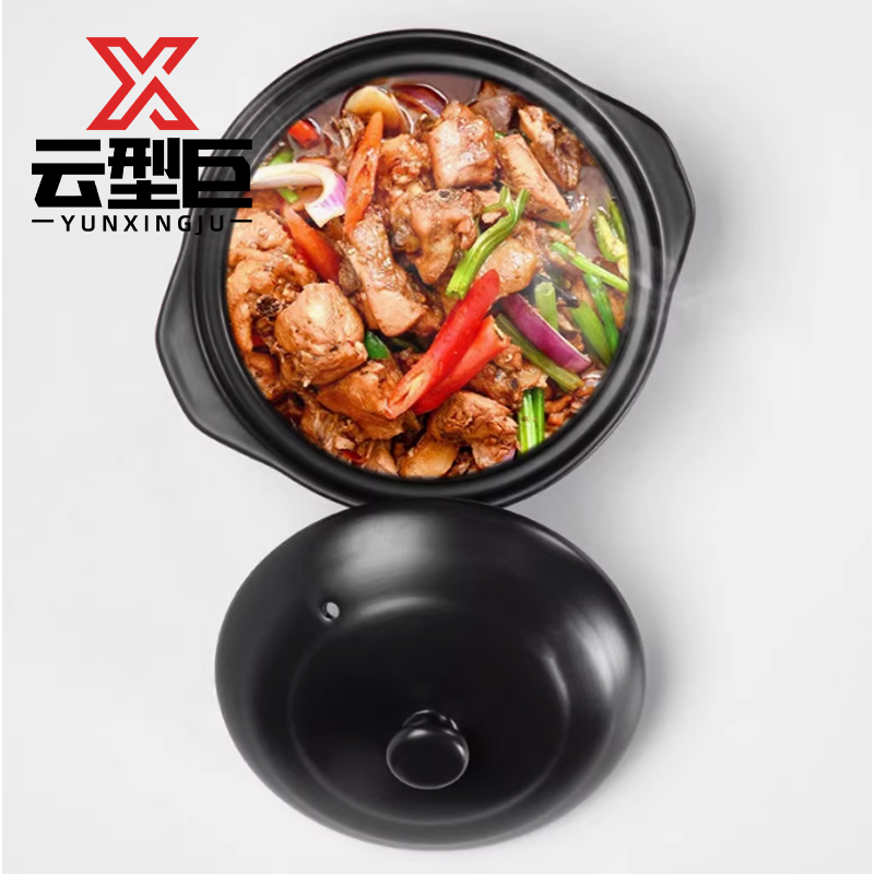 云型巨 砂锅 耐高温干烧不裂陶瓷锅大容量 sg8 单位:个高清大图