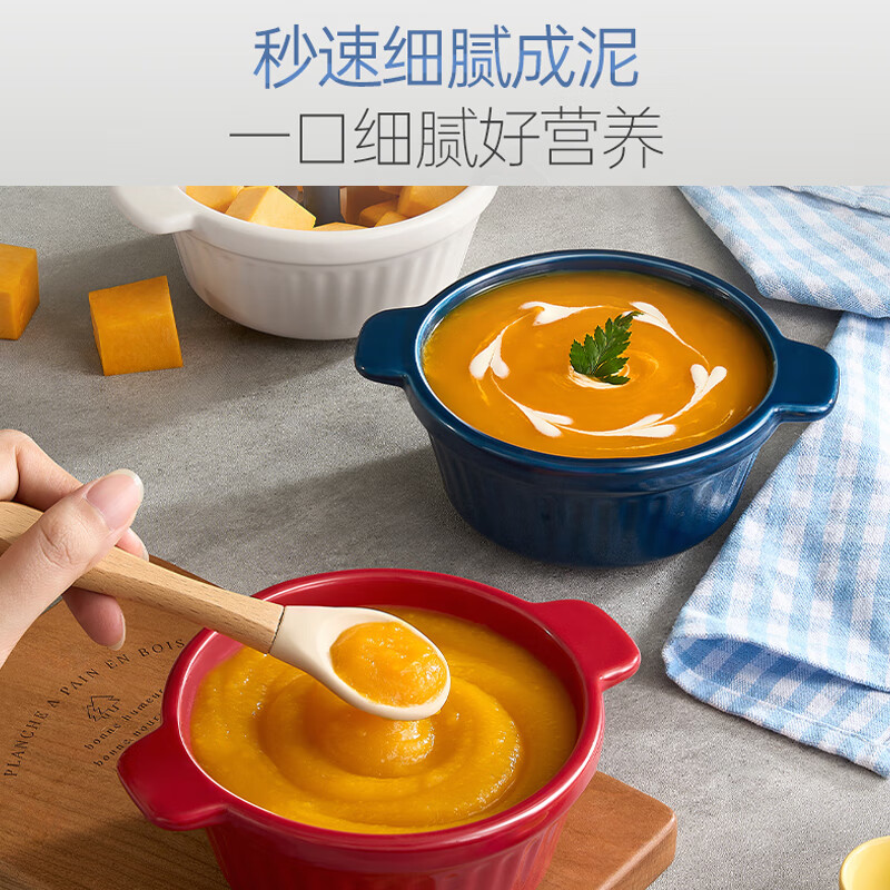 摩飞电器家用绞肉机MR9409椰奶白18000转强力绞肉创意设计0.8L小容量高清大图