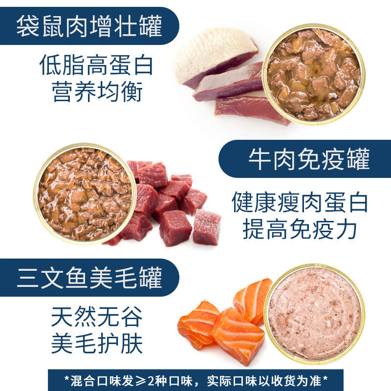 Fussy Cat 宠物零食 猫用罐头 含牛肉配方 400gx12