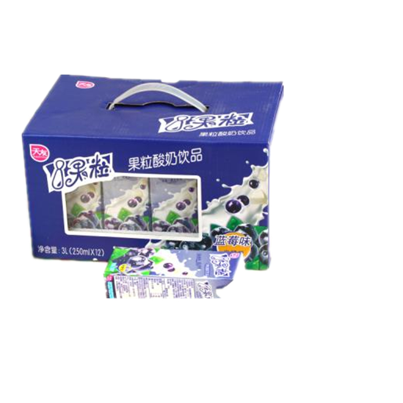 天友i果粒蓝莓味250ml*12 件