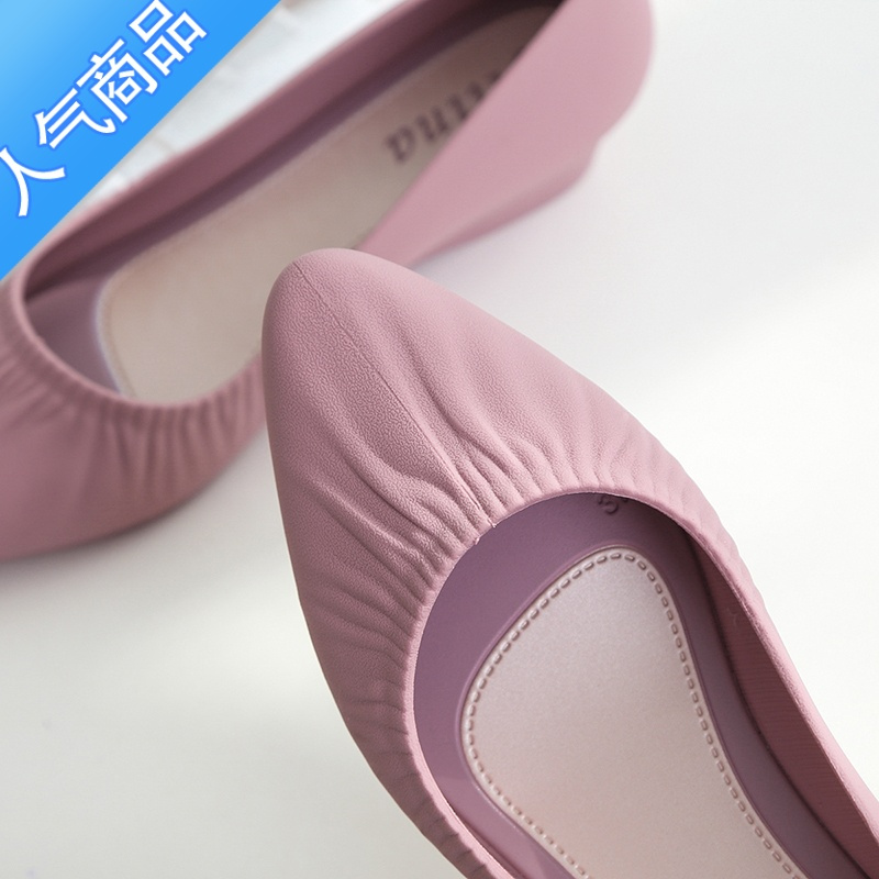 SUNTEK新款时尚凉鞋女夏网红外穿包头坡跟单鞋学生韩版沙滩海边粗跟防水