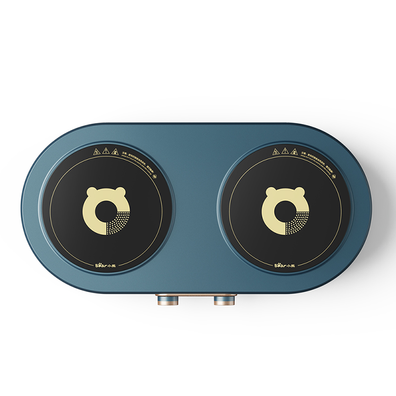 小熊电磁炉家用智能新款多功能圆形双灶煮火锅炒菜一体节能大功率