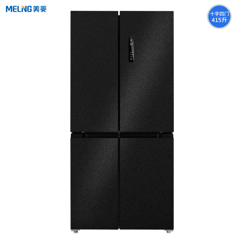 美菱(MELING)415升十字对开门纤薄冰箱母婴专属空间双变频风冷无霜一级能效 BCD-415WPU9CY