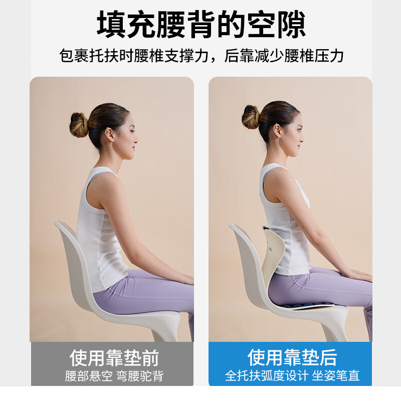 摩飞按摩矫姿坐垫人体工学护腰靠垫MR3130高清大图