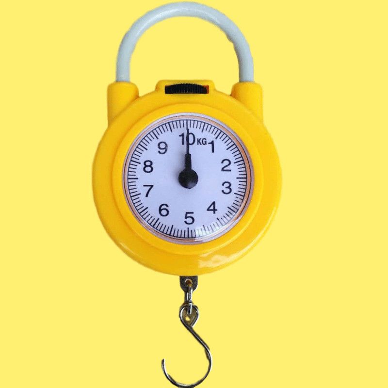 黄色弹簧手提秤10kg家用秤手提小秤手提买菜秤精准秤小商贩称重便捷秤