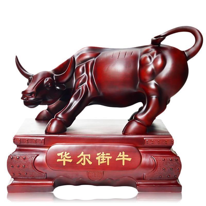 家柏饰(CORATED)华尔街牛摆件大号工艺品生肖牛办公室桌摆件树脂公司店铺开业礼品高清大图