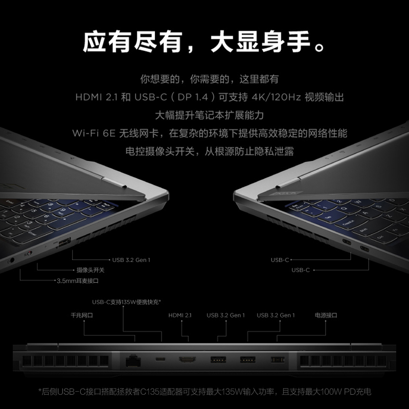 联想(Lenovo) 拯救者R7000P 2022款15.6英寸游戏本笔记本电脑 R5-6600H/32G/1T固态/RTX3050 4G/15.6/定制/高色域/2.5K屏