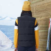 雅鹿反季特价冬季羽绒服女2019新款短款马甲白鸭绒工装保暖坎肩外套