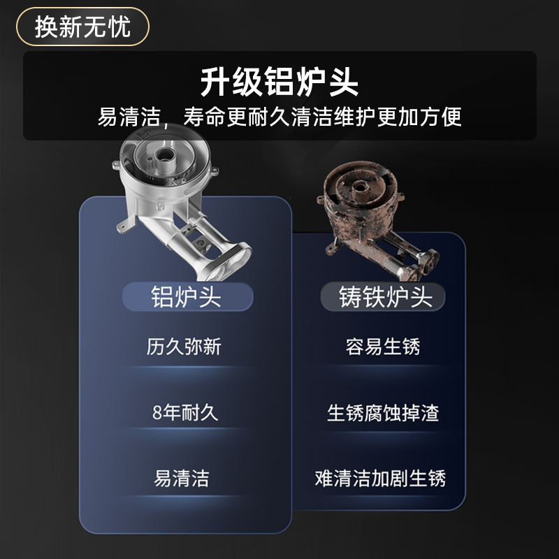 华帝百得(BEST) QE73 5.2kW钢化玻璃燃气灶 超大火力大双边定时嵌入式灶具全铝炉头 天然气