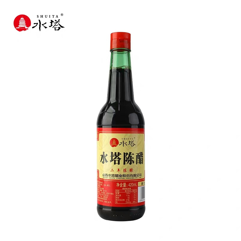 水塔红盖陈醋420ml/瓶凉拌饺子醋特产 调味品料