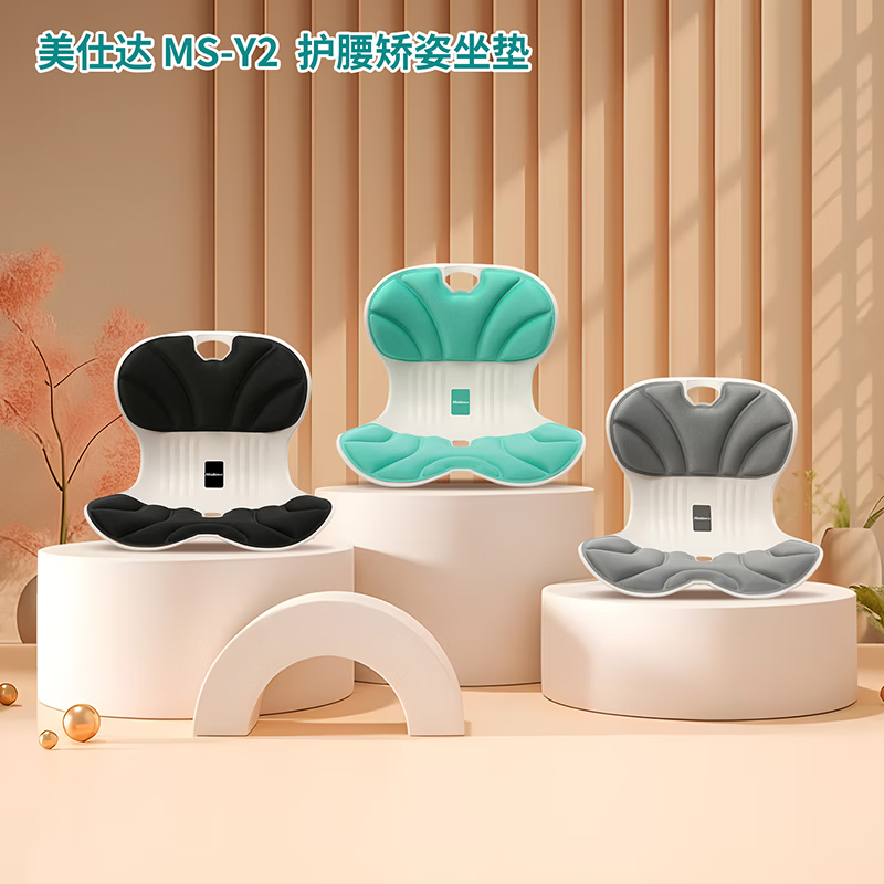 美仕达矫姿坐垫坐垫人体工学护腰护背久坐不累MS-Y2