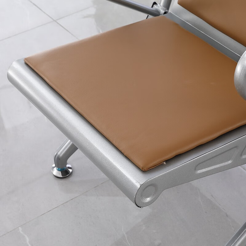 域赢机场椅连排椅等候椅公共座椅银行医院输液椅-棕色单人位