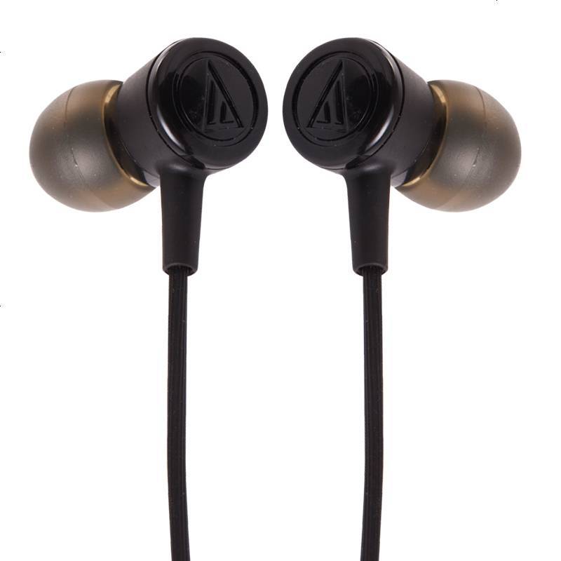 铁三角audiotechnicaathckl220时尚入耳式手机耳机运动跑步立体声黑色