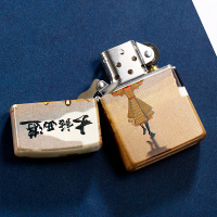 zippo打火机正品 漆面彩印大话西游一生所爱大圣娶亲镀金一生所爱古银意中人个性生日礼物爱情系列 铜 黄色 礼物