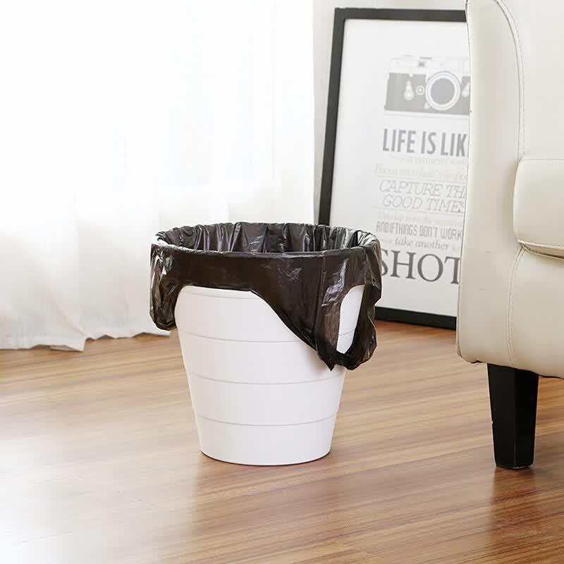 科力邦(Kelibang)KB1002-J5 背心手提式垃圾袋一次性100只装 50*60cm/5卷双面1.8丝商用黑色高清大图