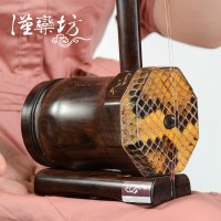 汉乐坊老红木二胡乐器 高档正品成人演奏专业收藏级圆筒限量款二胡 HC9