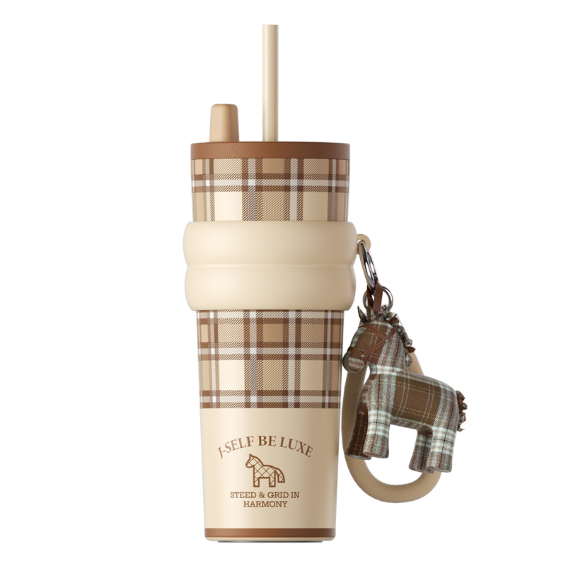 世大家 极光星夜吸管杯(不含帆布袋)710ml陶瓷-骏影庄园(杏)高清大图