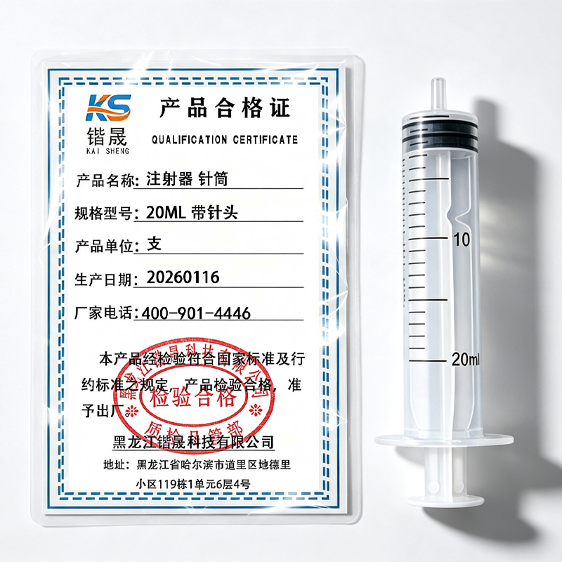 锴晟 注射器 针筒 20ML 带针头 支高清大图
