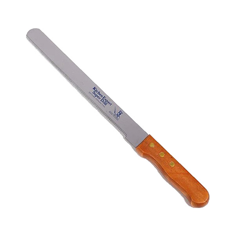 不锈钢锯齿面包刀蛋糕分片细齿刀吐司切片粗齿刀烘焙工具 敬平 10寸细齿刀高清大图