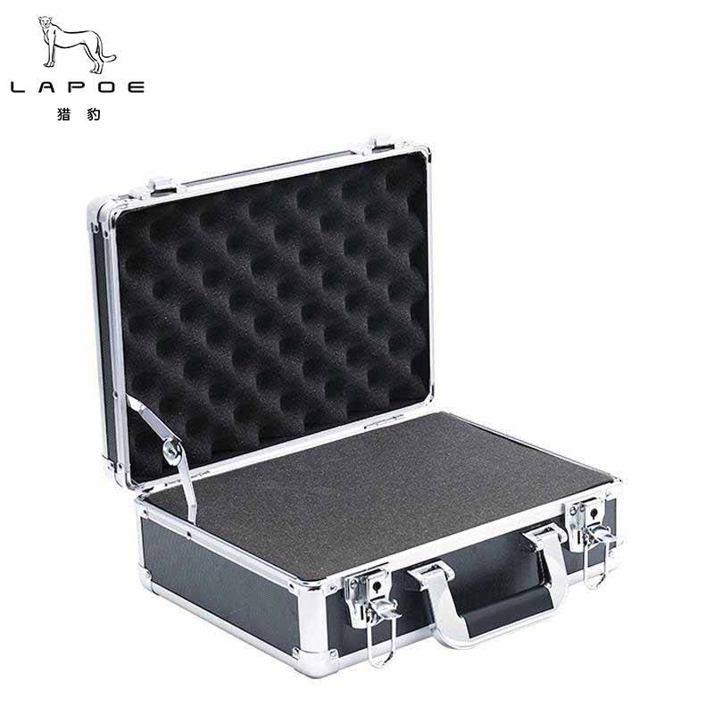 猎豹 铝合金工具箱 挂钩锁设备收纳箱 满铺格子棉(48*35*15cm)/个高清大图