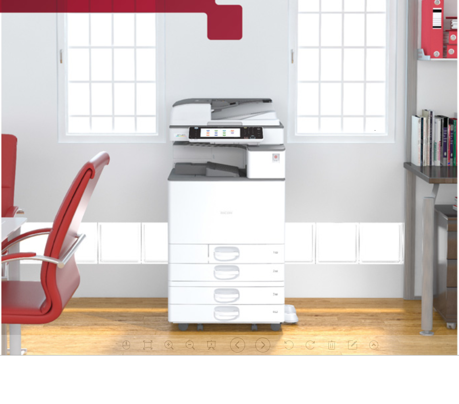 理光(RICOH) MPC2011SP A3/A4彩色网络多功能复合机 打印复印扫描 打印机 复印机 激光一体机