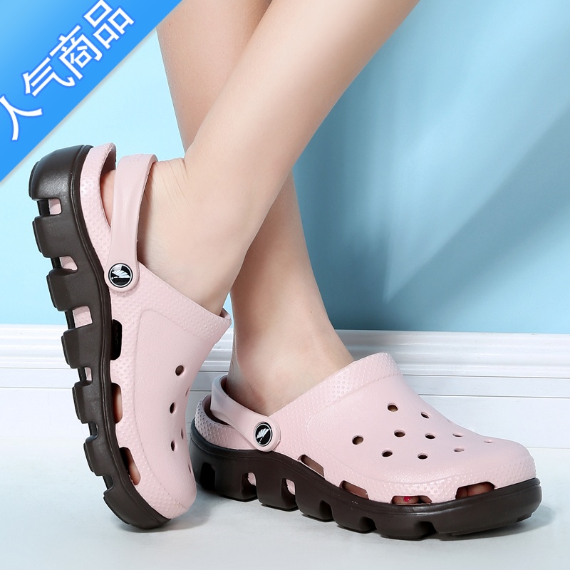 SUNTEK2023新款迪特厚底沙滩鞋情侣洞洞鞋女鞋男鞋夏季防滑大码凉鞋拖鞋高清大图