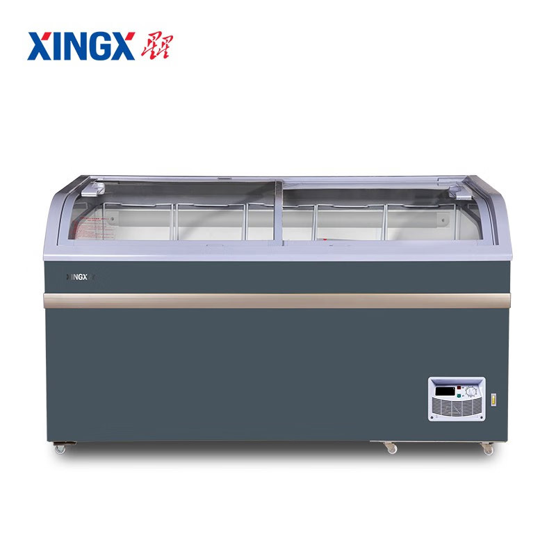 星星(XINGX)500升冰柜商用卧式展示柜岛柜冷藏保鲜冷冻超市卖场雪糕圆弧面组合柜SD/SC-508BYE