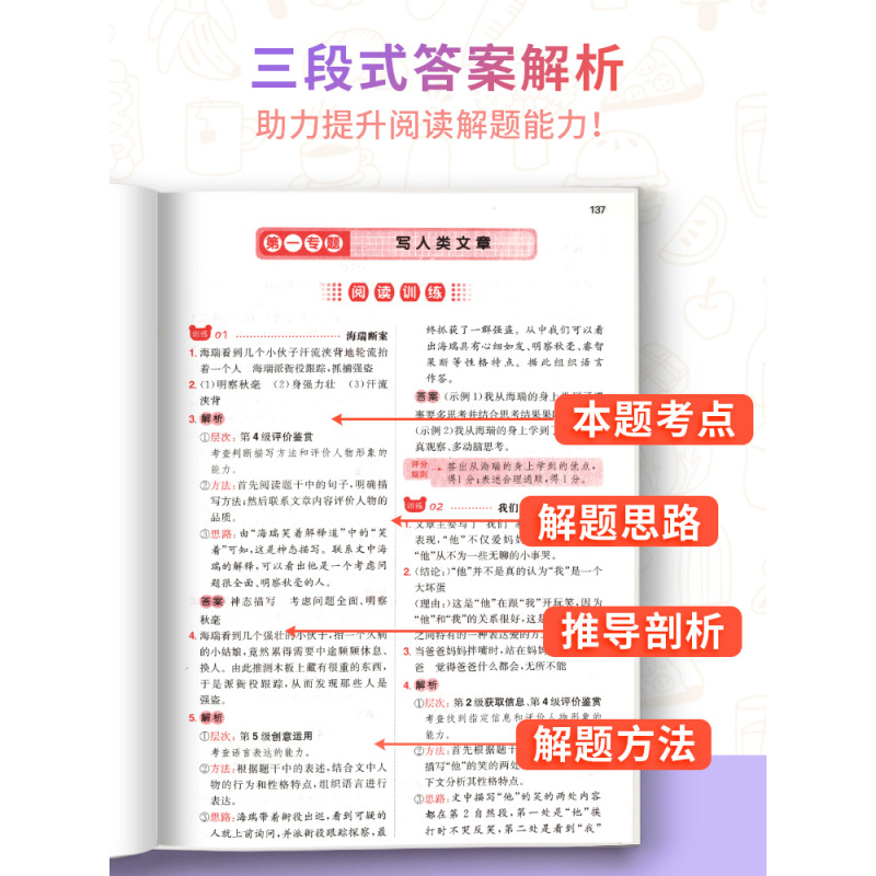 [全国版]六年级语文阅读+真题训练2本 小学六年级 [正版]一本阅读六年级阅读理解看图写话专项强化训练100篇 人教版小