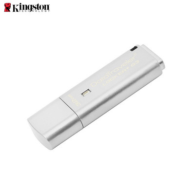 金士顿(Kingston)DTLPG3 32G U盘 USB3.0 256位AES硬件金属加密U盘