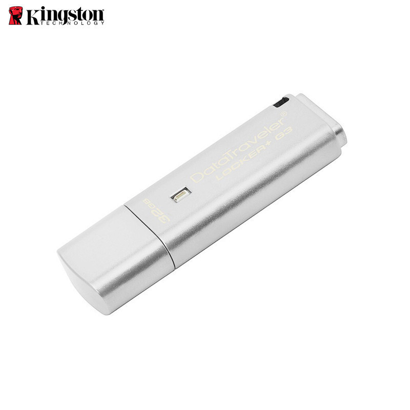 金士顿(Kingston)DTLPG3 32G U盘 USB3.0 256位AES硬件金属加密U盘
