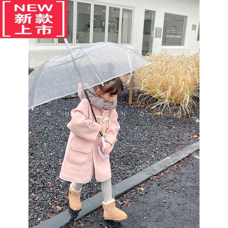 可莉允NONO CHILD 冬季木扣羊一体儿童雪地靴防滑宝宝鞋靴子图片