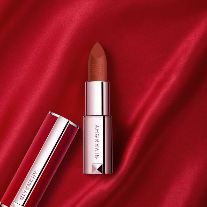 4g n25#红/暖调红棕 高定香榭红丝绒唇膏小羊皮口红视频介绍_纪梵希