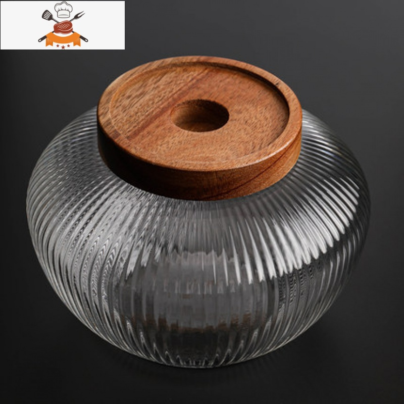 食品玻璃储物罐子调料罐茶叶罐小玻璃瓶子密封罐带盖收纳罐储存罐敬平