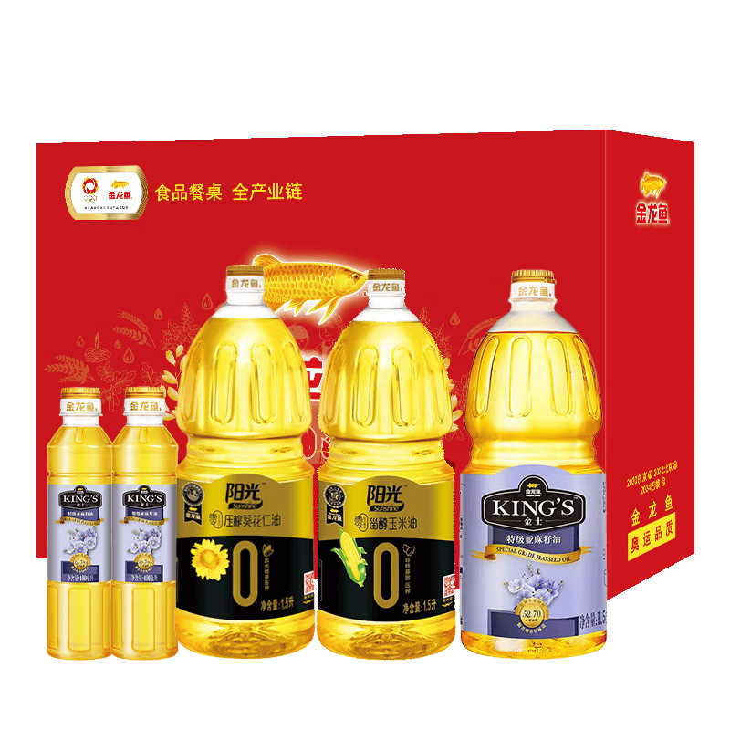 金龙鱼厨用油多元油品组合丰富厨家油B组合5.3L