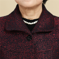 迪鲁奥（DILUAO)中老年人女秋冬款上衣60岁奶奶装秋装外套70妈妈老人衣服太太唐装_972 XL建议95-110斤 蓝色上衣